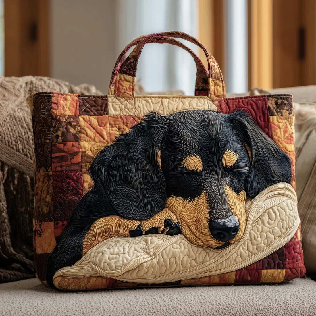 Handcrafted Bag - Dachshund Design