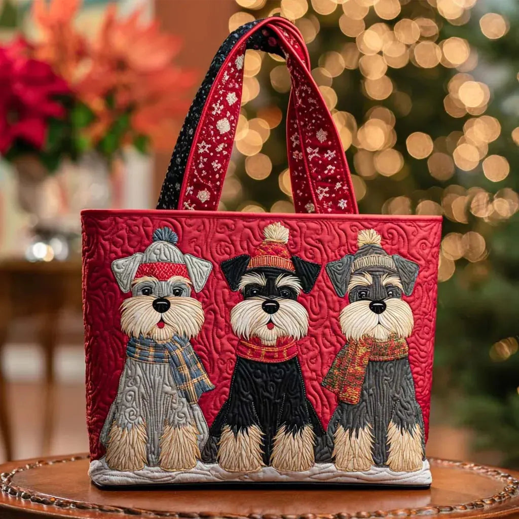 Handcrafted Bag - Schnauzer Trio