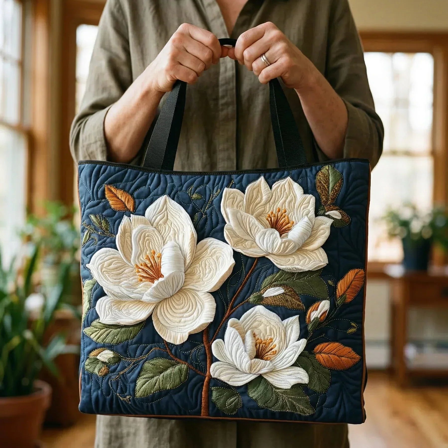 Magnolia Delicata Kézműves Steppelt Táska