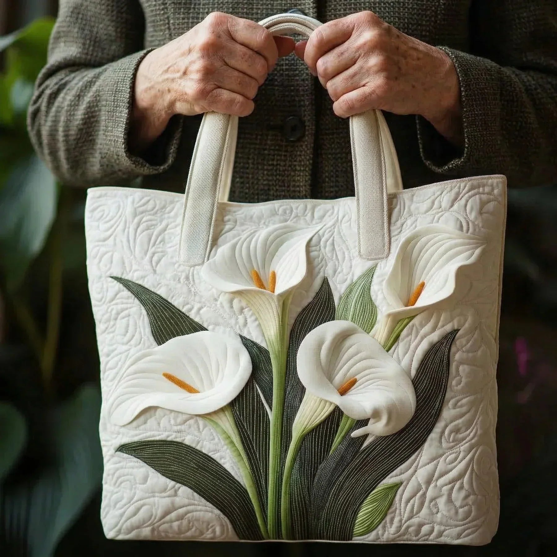 Handcrafted Quilted Bag - Aromi Bianchi