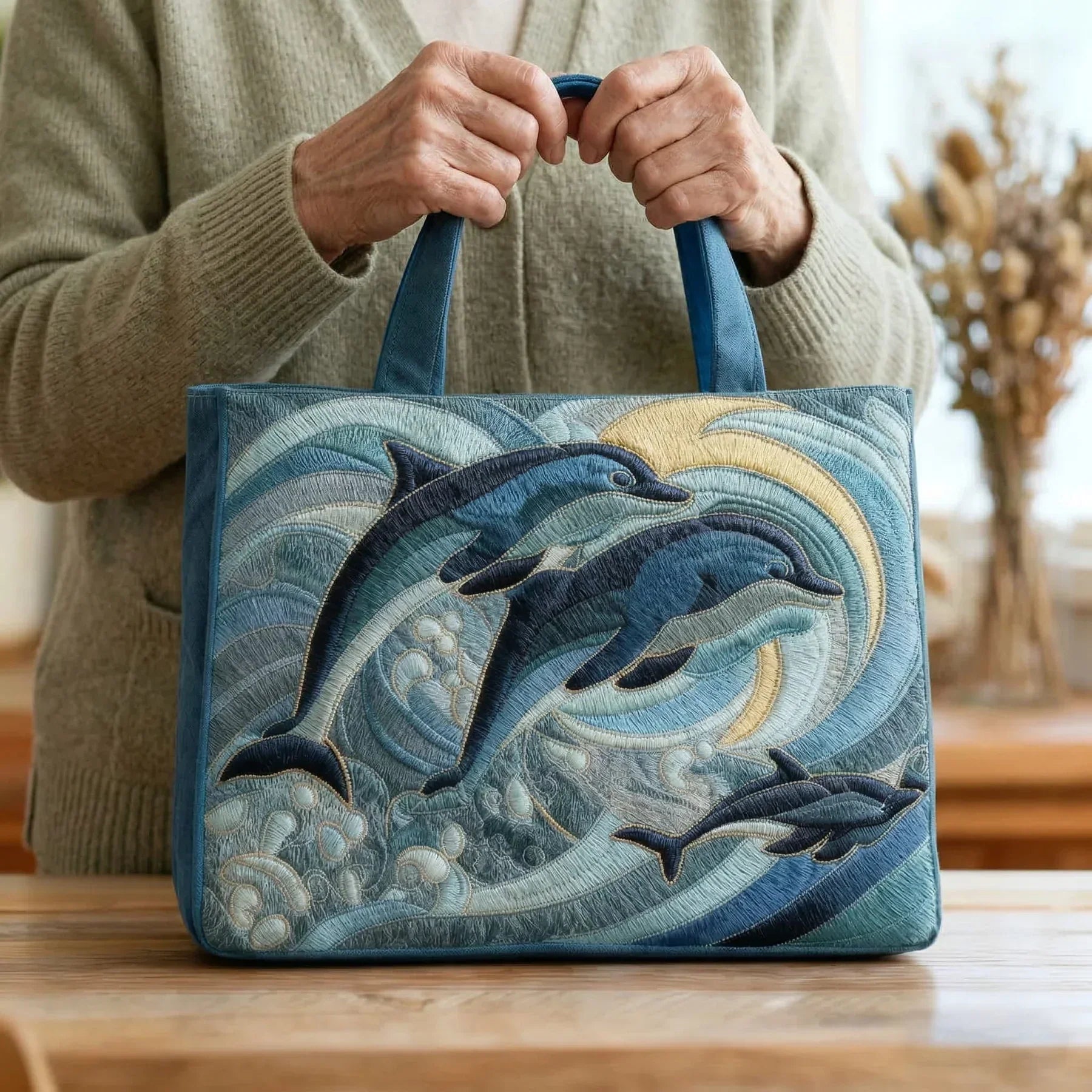 Óceáni Delfin Kézműves Táska