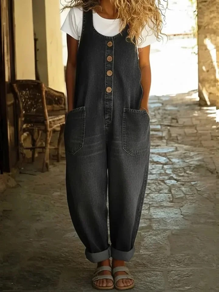 Saylor - Vintage Mosott Pamut Farmer Overall