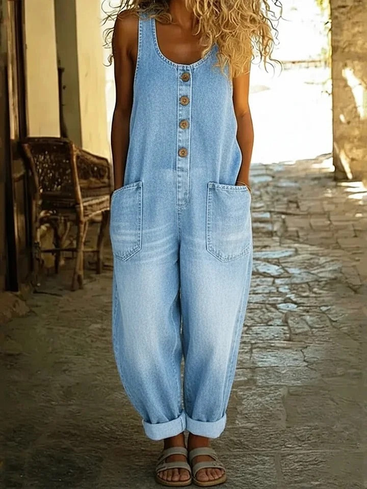 Saylor - Vintage Mosott Pamut Farmer Overall